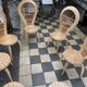 Salon de jardin rotin vintage
