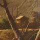 Ancient table, influence of Marco Ricci, winter landscape '700
