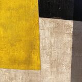 Oil on abstract wood