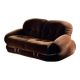 Vintage Italian sofa design "Okay" – Adriano Piazzesi – 2-seater velvet
