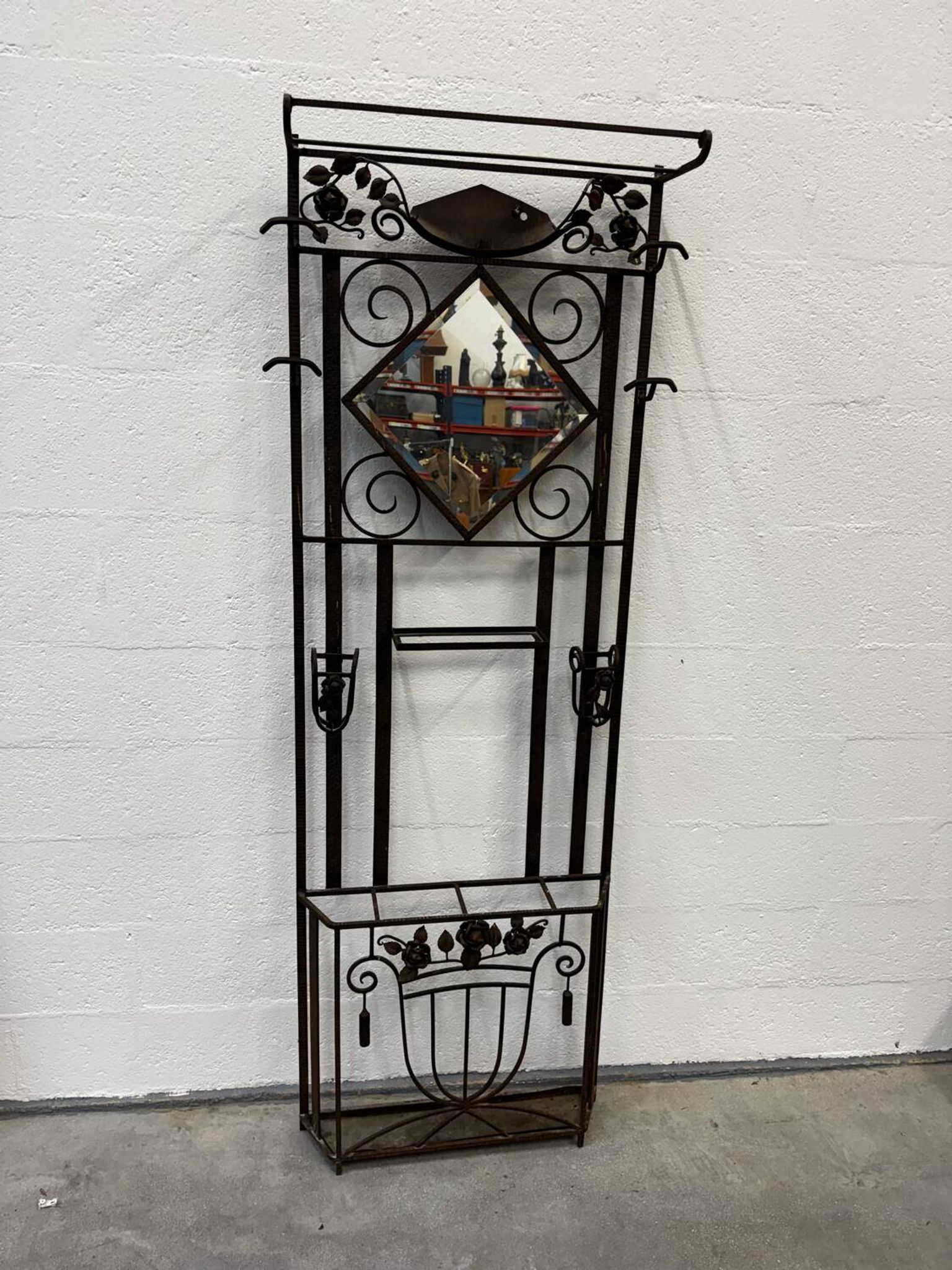 Art Deco coat rack / entrance hall wardrobe