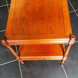Bedside table solid varnished cherry - marway brand
