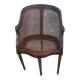 Carved wooden cane armchair – Louis XVI style