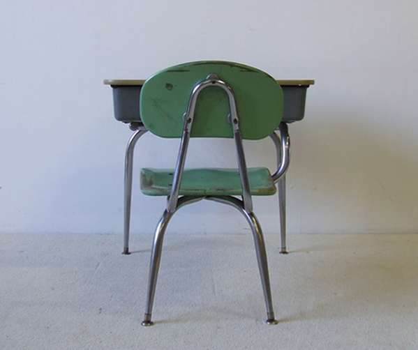 Fiberglass School Desk by Bargen for Schoolco 1950s