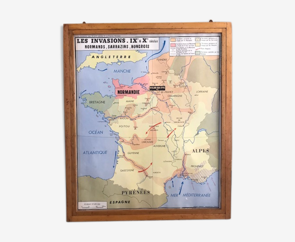 Planches scolaires éditions Rossignol - cartes de France