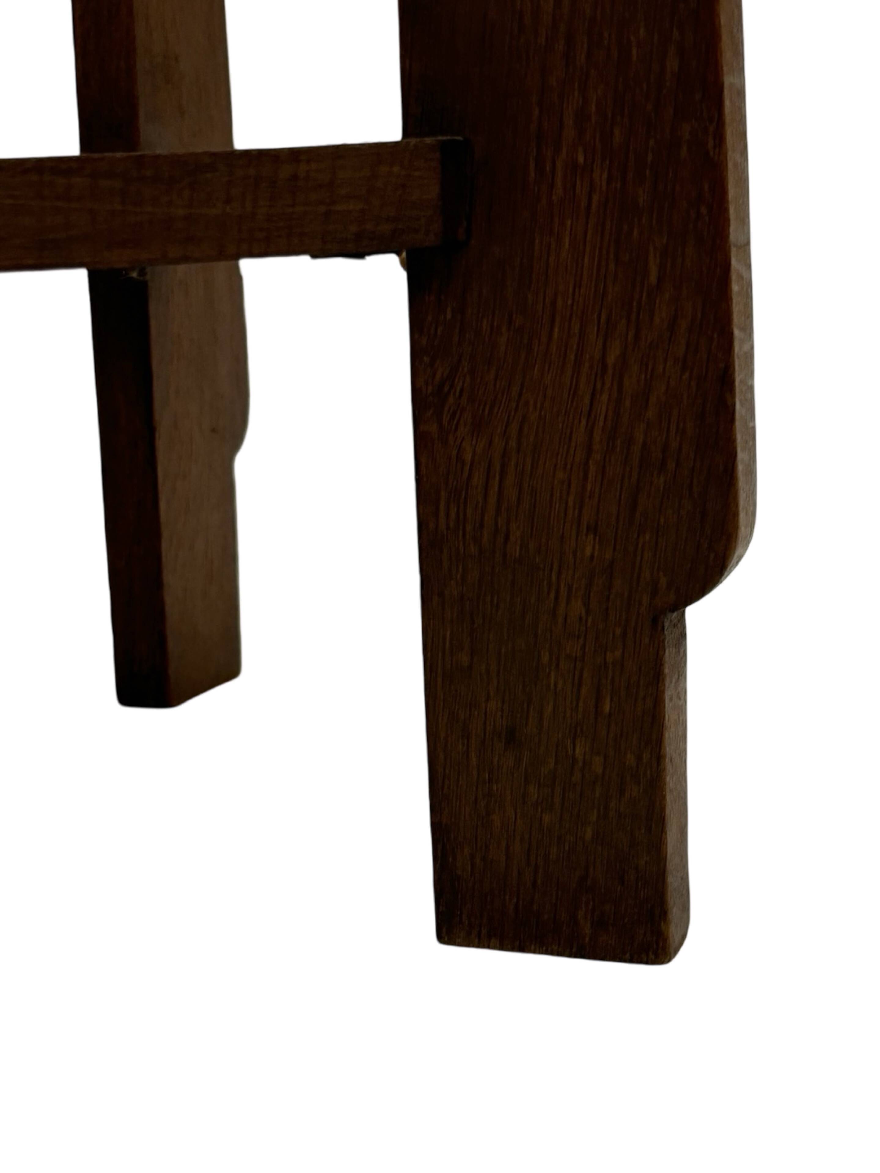 Art Deco plant table side table Oak 1950s