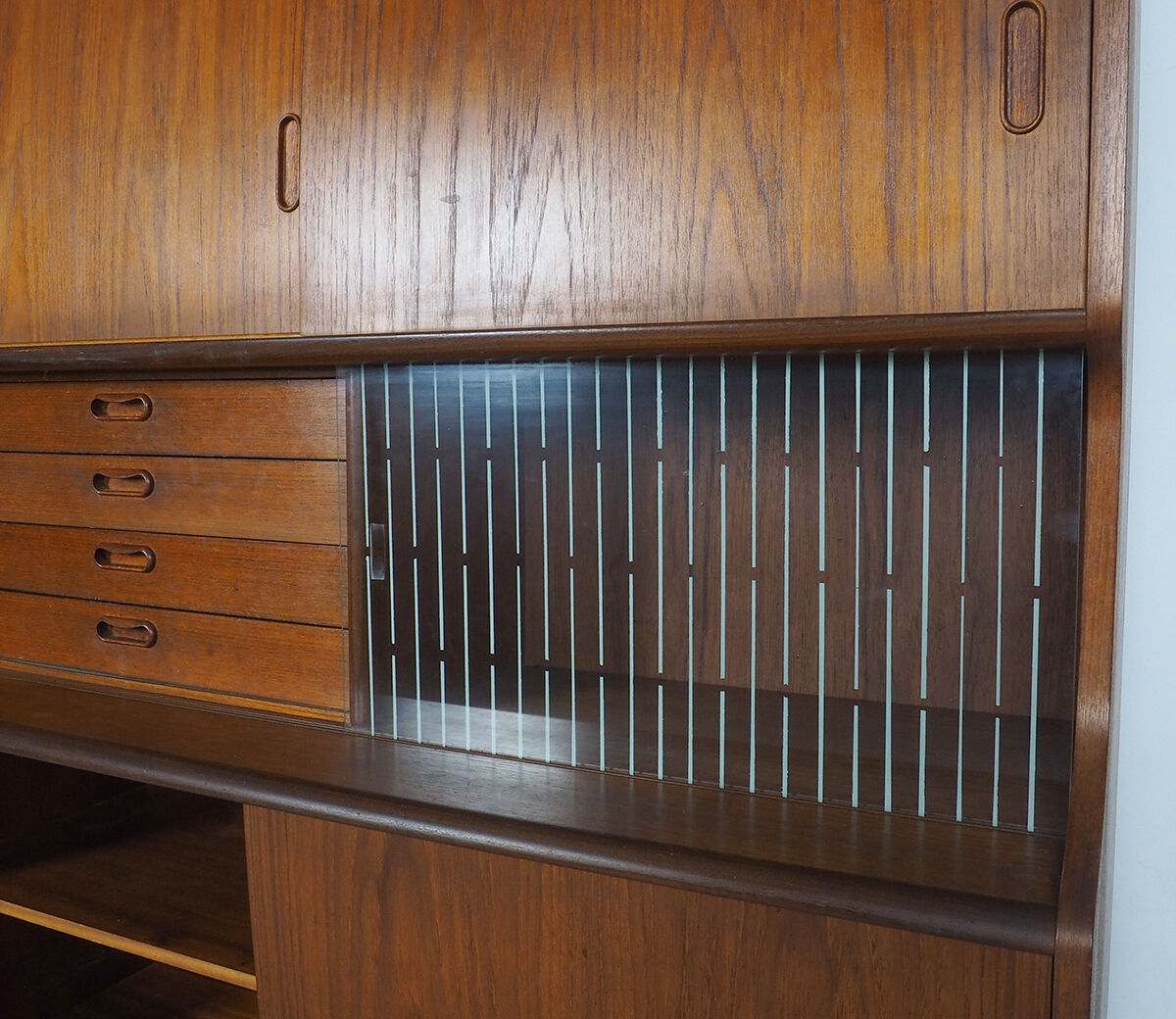 Danish design buffet with sliding doors by Poul Jessen, 1960's