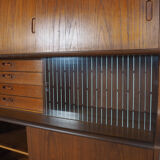 Danish design buffet with sliding doors by Poul Jessen, 1960's
