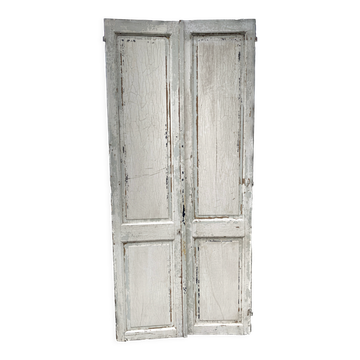 Double solid fir closet doors. XX century .