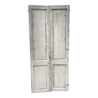 Double solid fir closet doors. XX century .