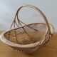 Woven wicker basket