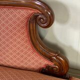 Pair of meridian in mahogany sculpted and plated mid-19th century