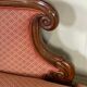 Paire de méridiennes en acajou sculpté et plaqué milieux xixème siècle