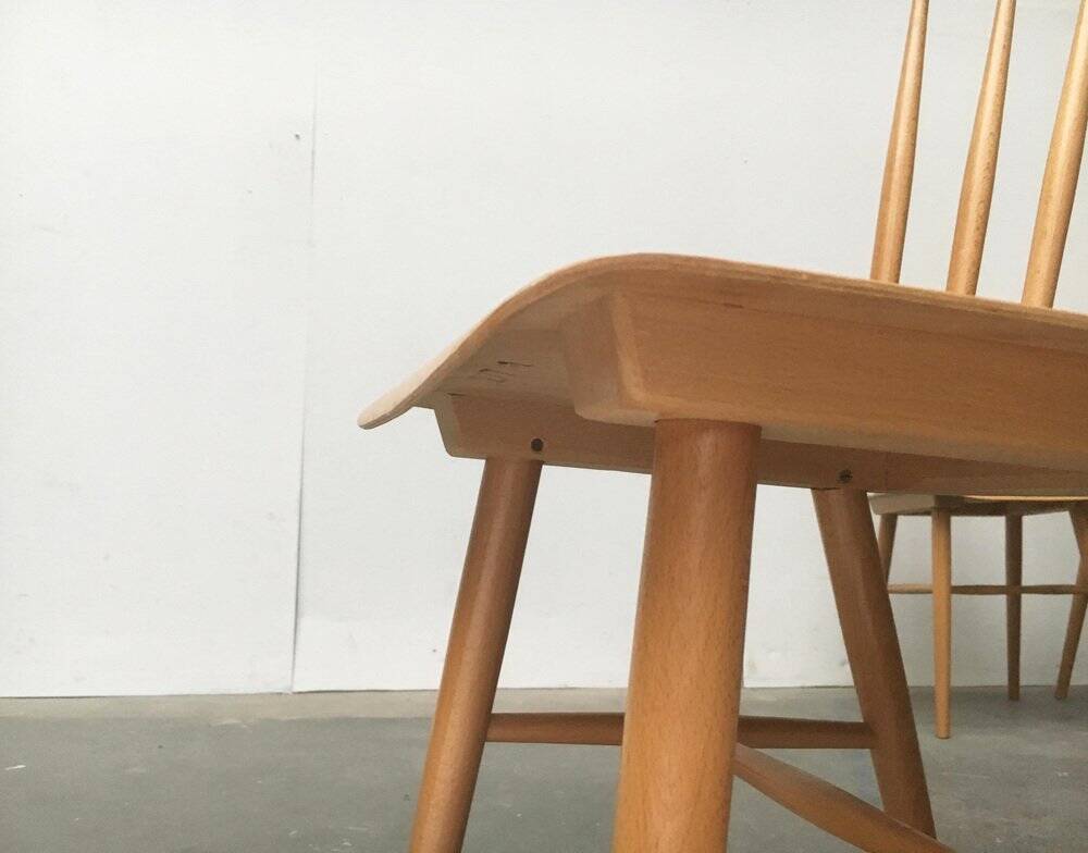 Mid-century German dining chairs, set of 3