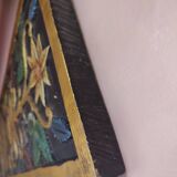 Antique carved wooden panel