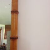 Vintage bamboo mirror of the 50s 50x43cm