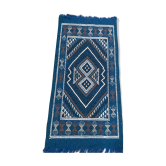 traditional handmade blue mergoum carpet