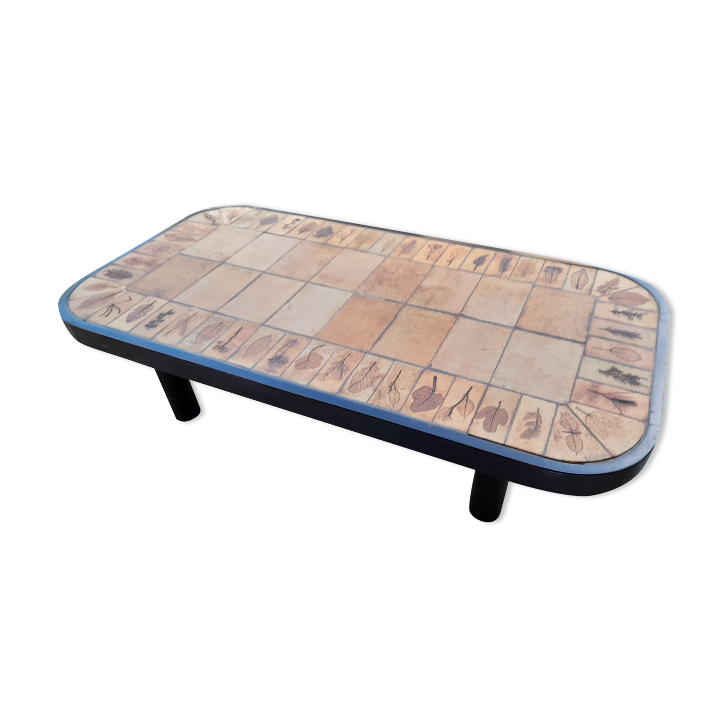 Coffee table signed Roger Capron model Garrigue