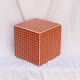 Orange cube side table 33x33 cm