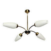 Lustre with 4 tulips Arlus 1950