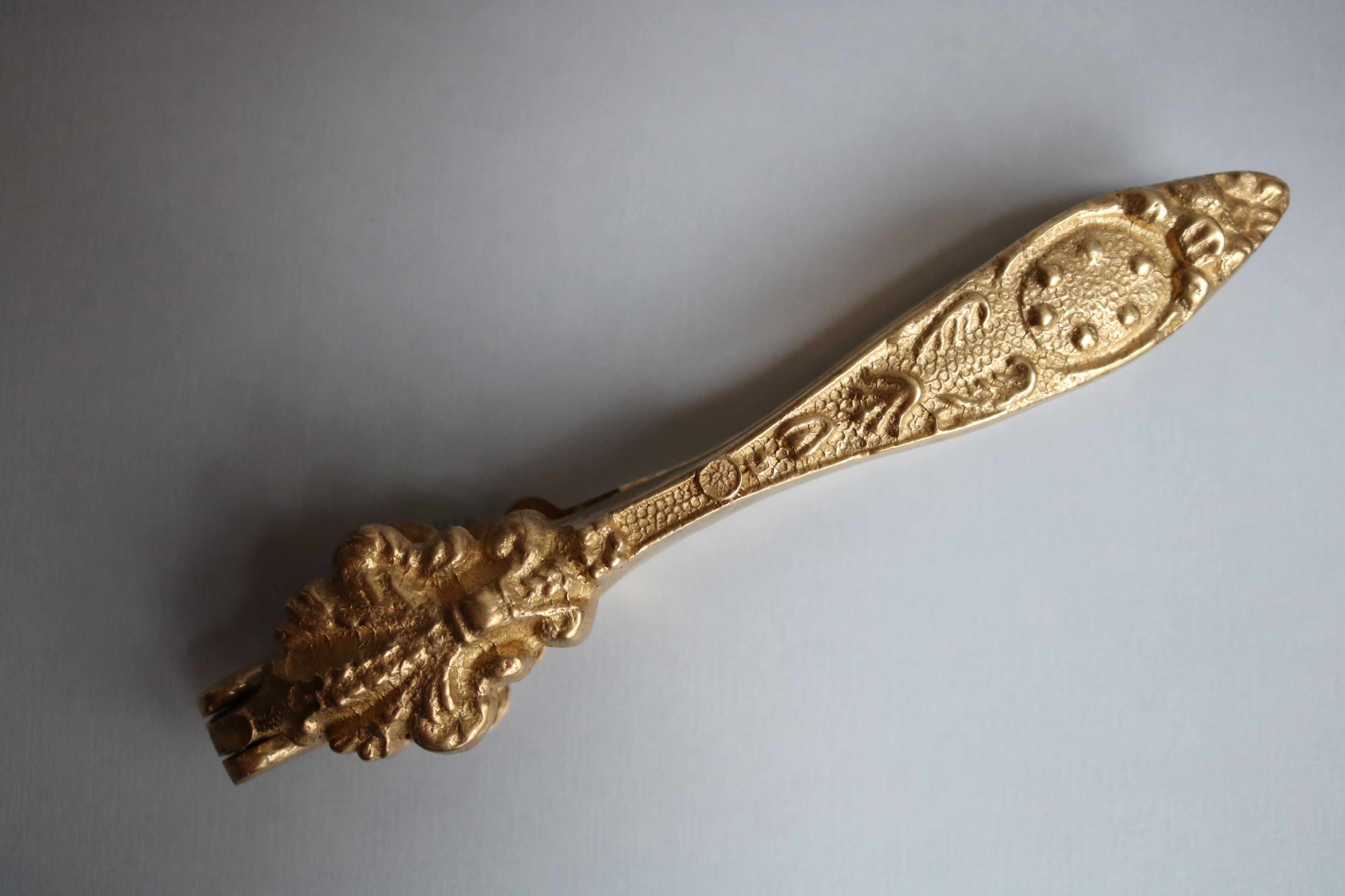 Vintage brass ornate nutcracker