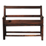 Solid wood cantou bench, Popular Art, 19th century