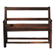 Solid wood cantou bench, Popular Art, 19th century