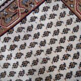 Vintage Indian carpet Seraband handmade 73cm x 143cm 1970s