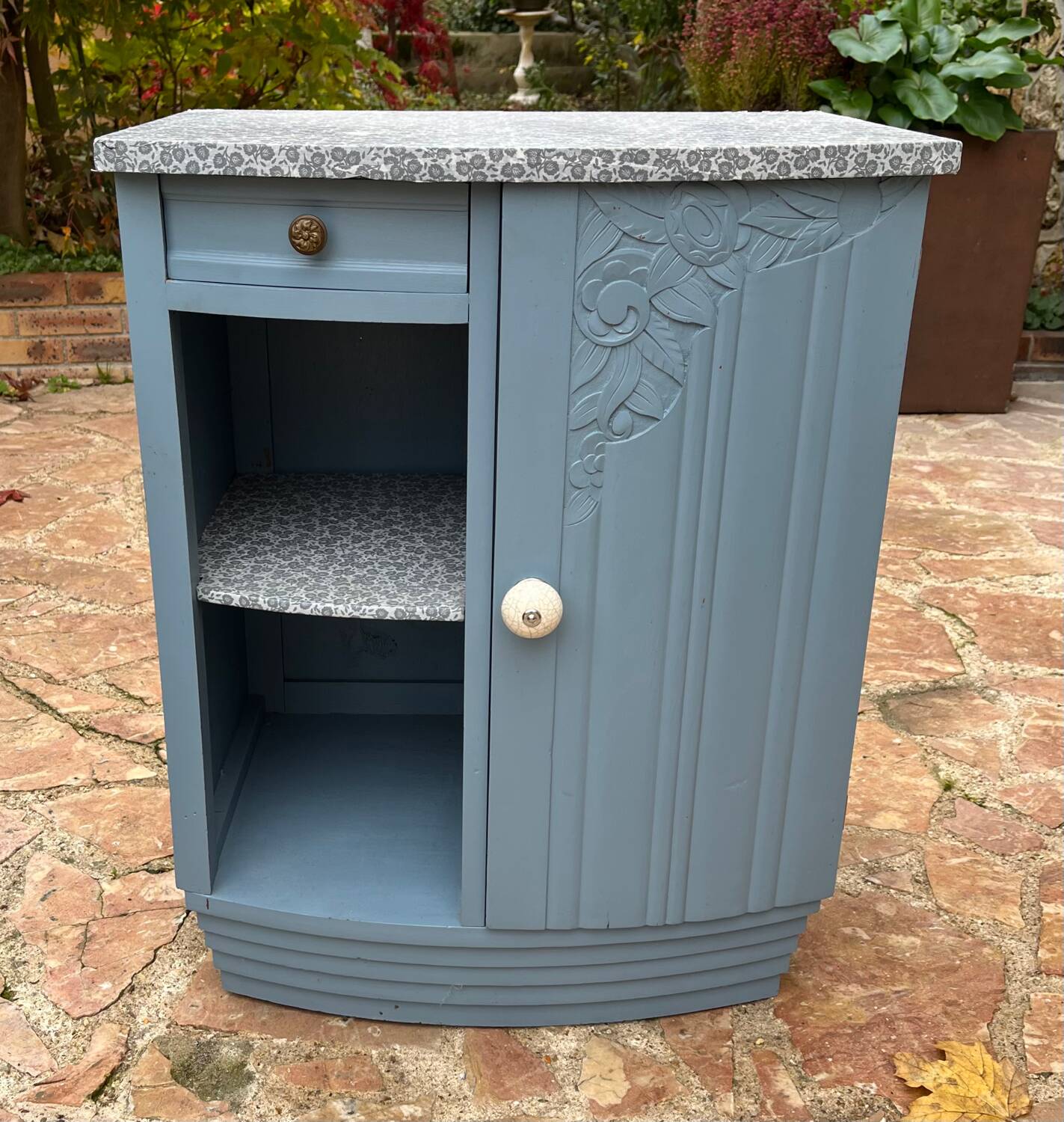 Revamped Art Deco bedside table