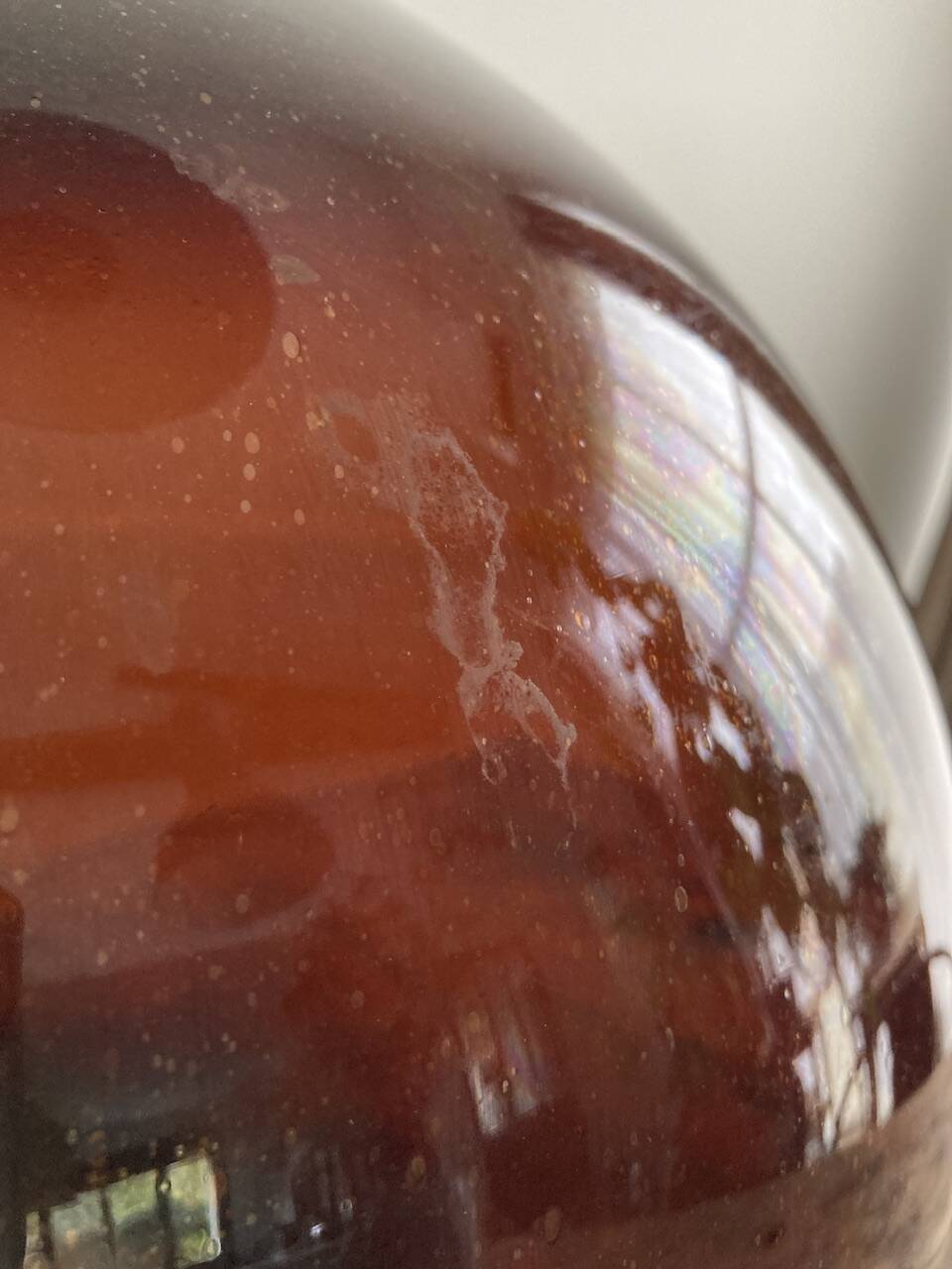 Amber demijohn 50l late 19th century