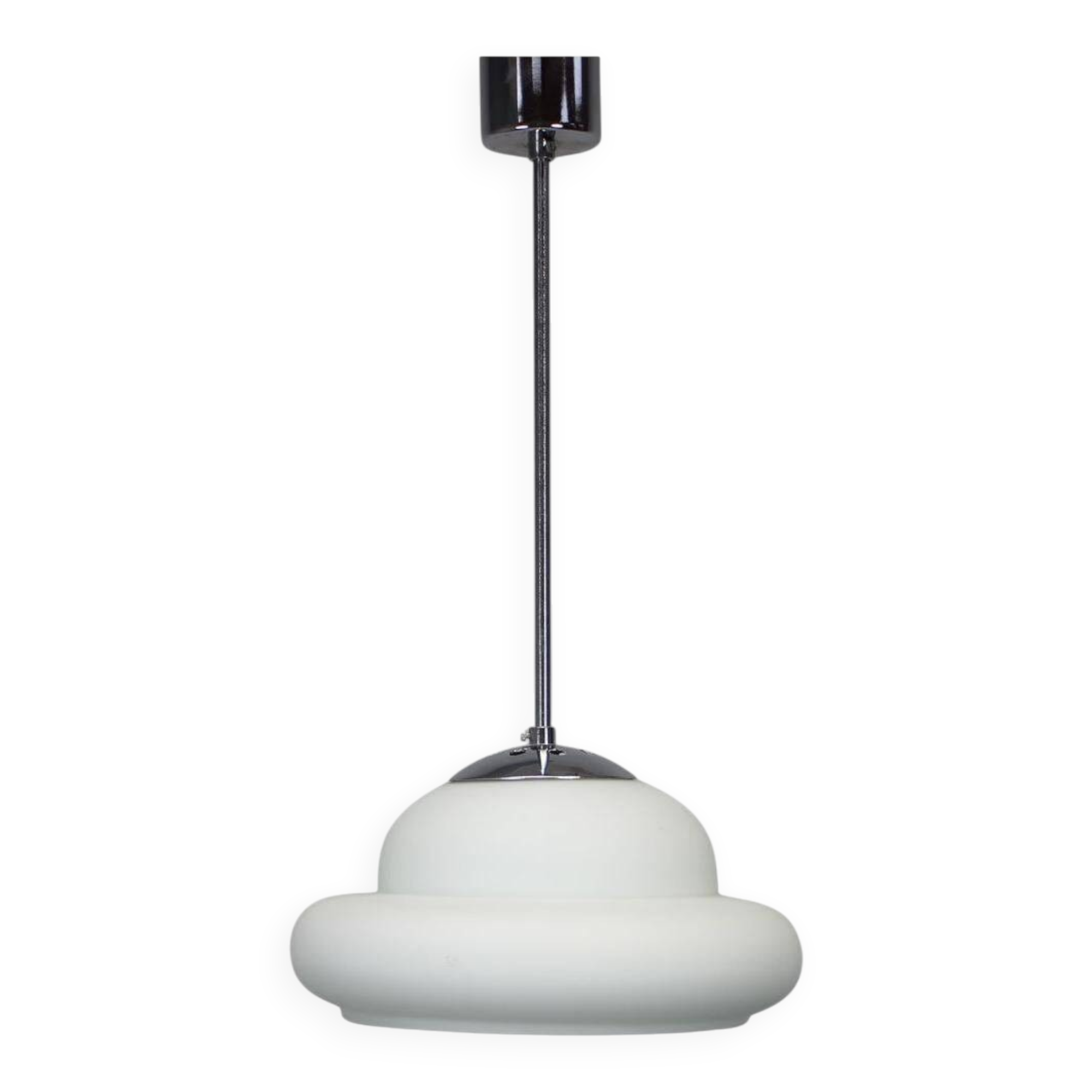 Mid-Century Chrome Pendant, 1960s, Czechoslovakia