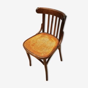 Baumann bistro chair in curved wood