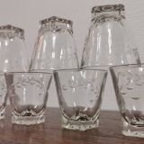 Set of 9 French Cordial BVB aperitif glasses