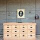 Furniture with 2 basins in raw wood