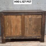 Rustic Louis XV period buffet in solid oak, circa 1750