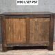 Rustic Louis XV period buffet in solid oak, circa 1750