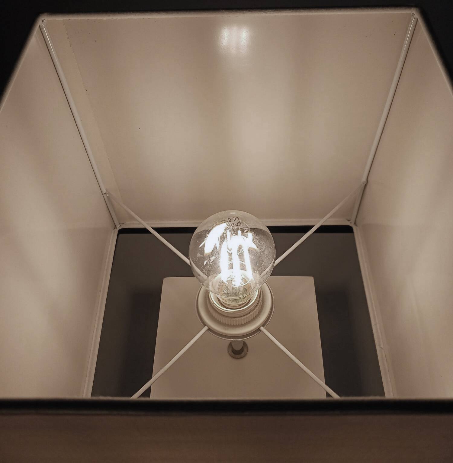Lampe Moderniste Vintage • Cube • Jan des Bouvrie • 1990