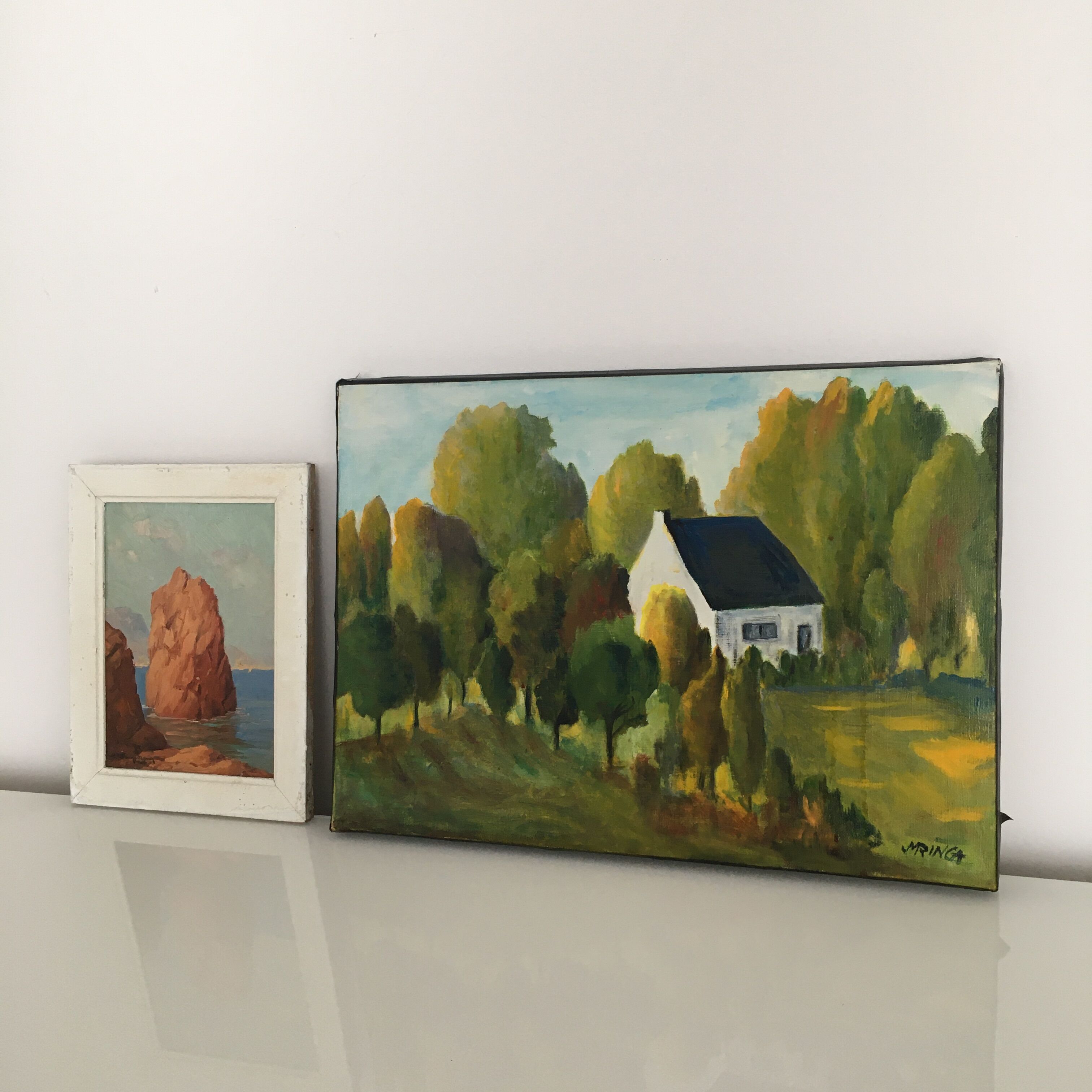 Table Trees and House