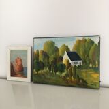 Table Trees and House