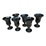 Black ice cream cups