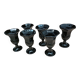 Black ice cream cups