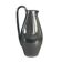 Black glazed ceramic pitcher signed M Azouit
