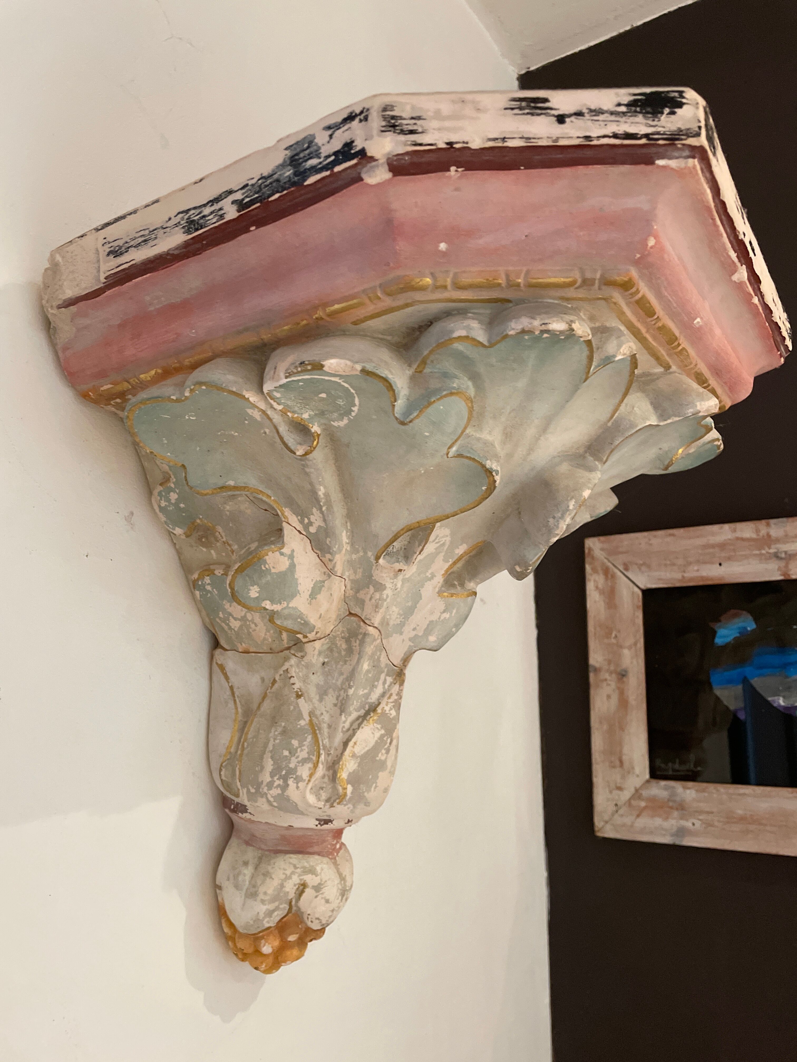 Plaster wall console