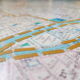 Map of Paris XXL, boroughs and neighborhoods 80 - 142x104cm
