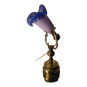 Lampe a balancier bronze et laiton fin 19e siècle