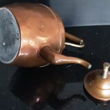 Théière/ bouilloire cuivre et laiton - lot de 2