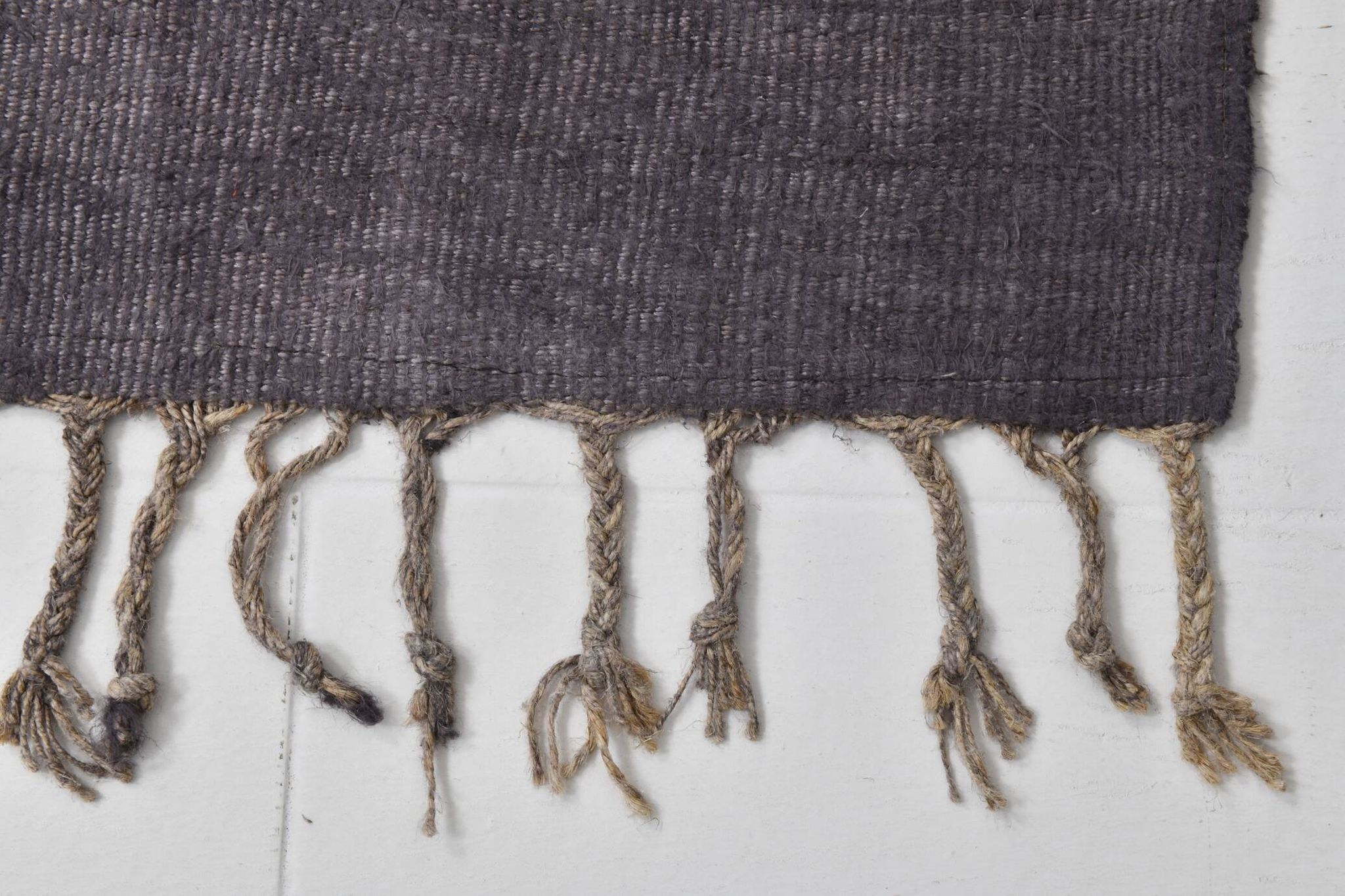 2x8 Grey Turkish Kilim Rug For Hallway, 56x244 Cm