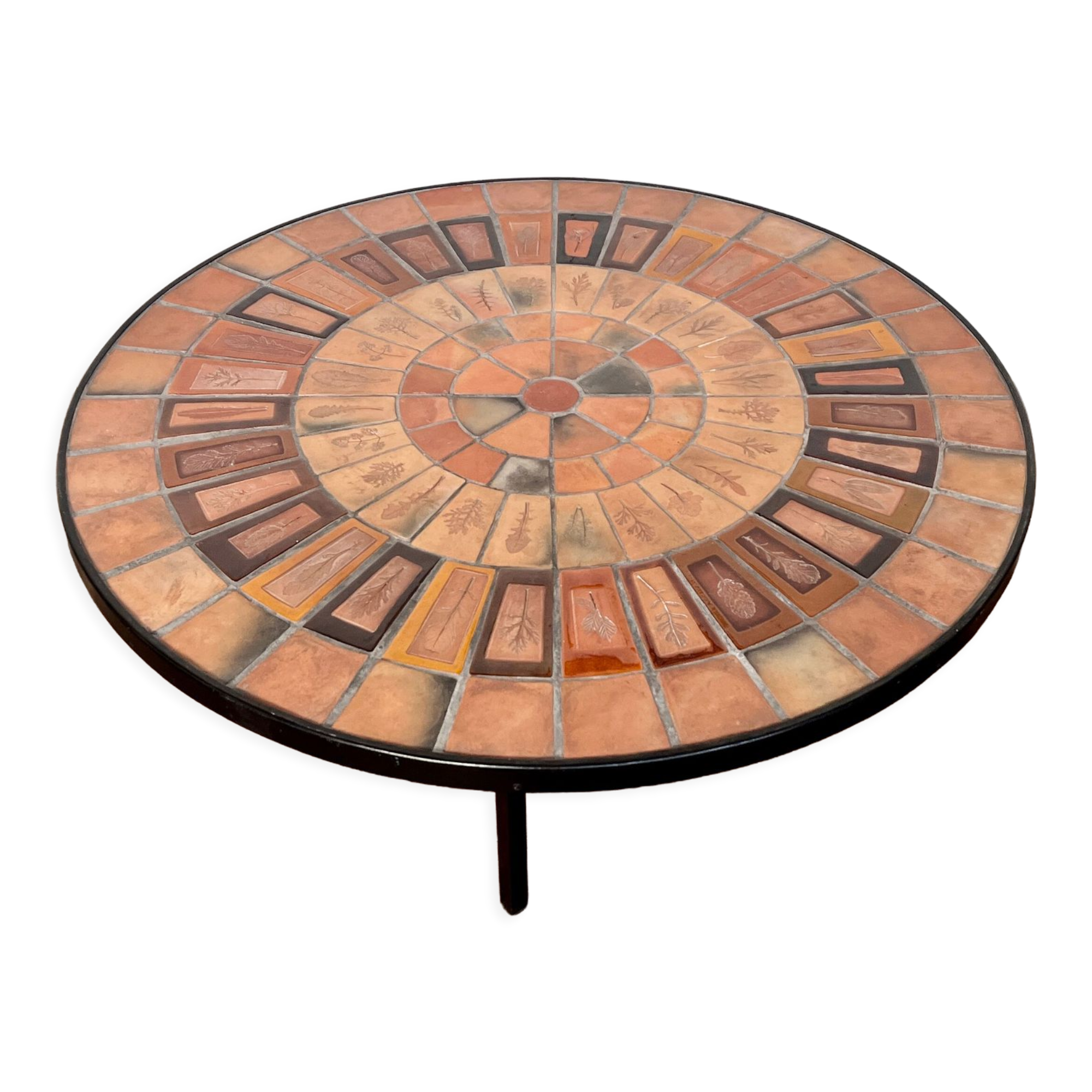 round coffee table Roger Capron Vallauris