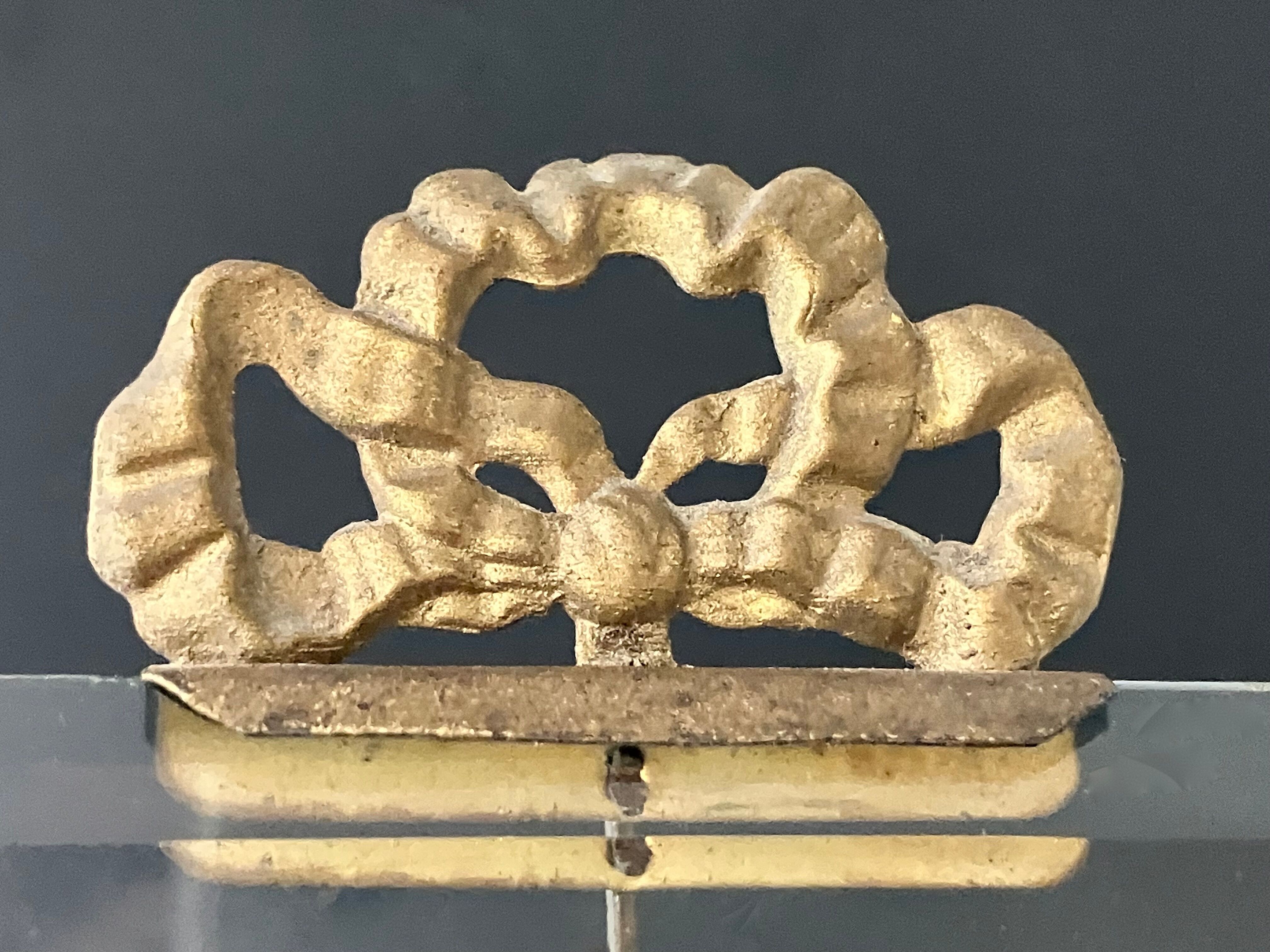 Brass frame, bevelled glass