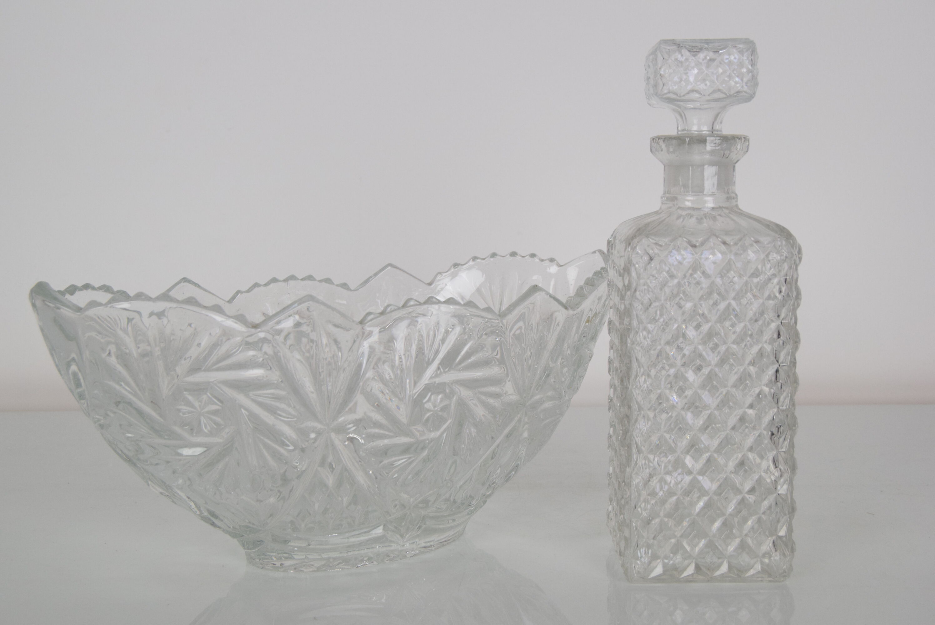 Mid-century set of bowl and carafa,1960's.